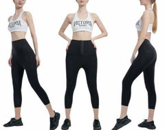 La Rouge Polyester Waist Cincher Leggings & Shorts