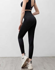 La Rouge Polyester Waist Cincher Leggings & Shorts