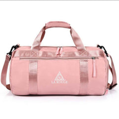 Gym bag with shoe compartment